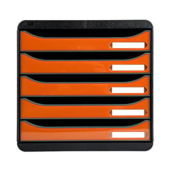Big-box plus Classic à 5 tiroirs - Orange - Exacompta