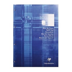 Bloc de feuilles simples à grands carreaux Clairefontaine - 200 pages - Blanc - A4 21 x 29,7 cm - 90 g/m²