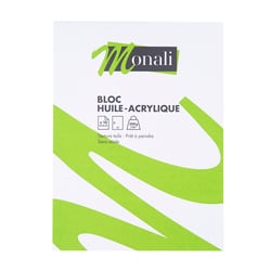 Bloc huile/acrylique 36 x 48 cm - Monali