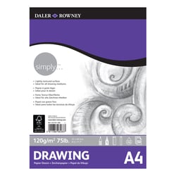 Bloc papier dessin A4 50 feuilles 120g
