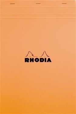 Bloc-notes - Format A4 21 x 29.7 cm - Rhodia - 160 pages lignées - Orange