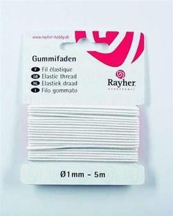 Bobine fil stretch 5m diamètre 1mm transparent
