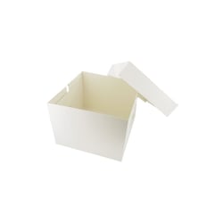Boite A Gateau Blanche 21X21X15Cm Gatodeco