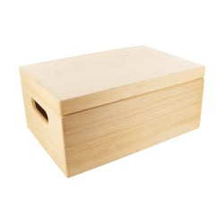 Boîte de rangement avec couvercle - 9x19x1 cm
