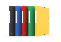 1 boîte de classement A4 - Dos 25 mm - Carton - Coloris assortis - Cultura