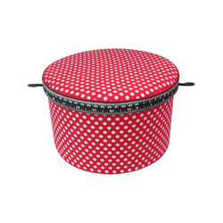 Boîte à couture ronde - rouge