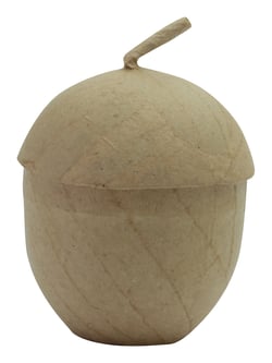 Boîte gland - papier mâché - 9 cm