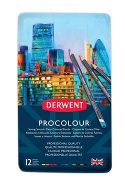 Boîte de 12 crayons de couleurs Procolour Derwent