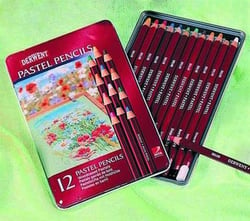 BOITE METAL 12 CRAYON PASTEL D BOITE METAL 12 CRAYON PASTEL DERWENT