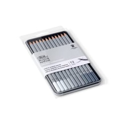 Boîte en métal de 12 crayons médium - Winsor & Newton