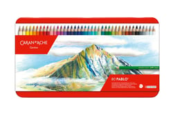 Boîte métal 80 crayons de couleurs PABLO® - Caran d'Ache