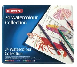 Boite Metal Watercolor 24 Cray Boite Metal Watercolor 24 Crayons Derwen