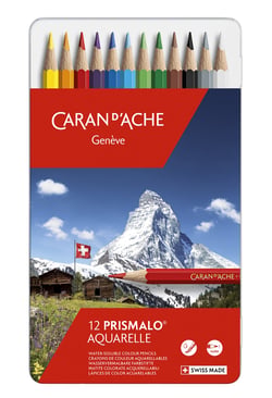 Boîte de 12 crayons aquarelle PRISMALO® - Caran d'Ache