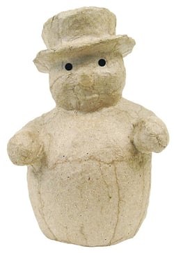 Bonhomme de neige Décopatch - Papier mâché - AP104O