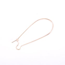 Boucles d'oreilles dormeuses fil 33 mm Créalia - Doré