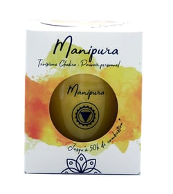 Bougie végétale Chakra - 180g - Manipura jaune