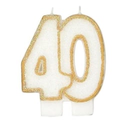 Bougie anniversaire 40 ans - Gatodéco