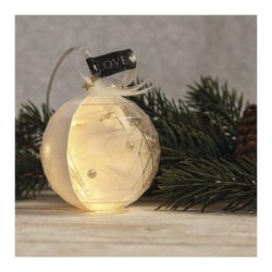 Boule plastique à facette - Ø 8 cm