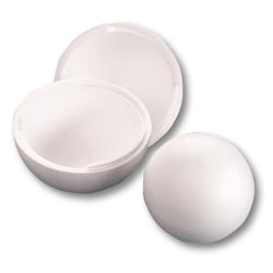 Boule en 2 parties - polystyrène -  30 cm