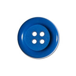 Bouton clown - bleu roi - 38mm