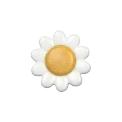 Bouton marguerite - jaune - 15mm