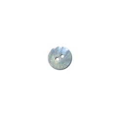 Bouton rond - nacre blanc - 13mm