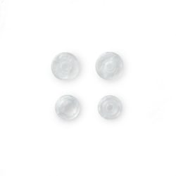 Boutons Pression Color Snaps - jaune clair - 12.4 mm - transparent mat