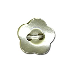 Bouton violette - écru - 10mm