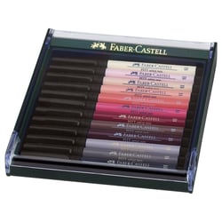 Box de 12 feutres fineliners - Artist Pen brush Pitt - Chairs - Faber Castell