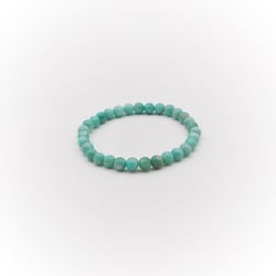Bracelet en perles Amazonite du Pérou - 6mm