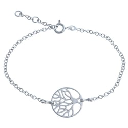 Bracelet argent rhodié 3g - arbre de vie