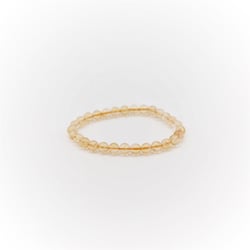BRACELET CITRINE CHAUFFEE PERLES 06MM