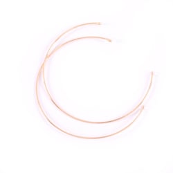 Bracelet jonc anneaux double Créalia - Doré