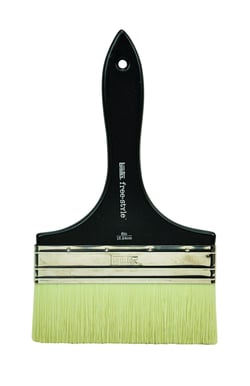 Brosse large plate manche court taille 6