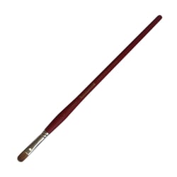 Brosse martre plate usée bombée 12