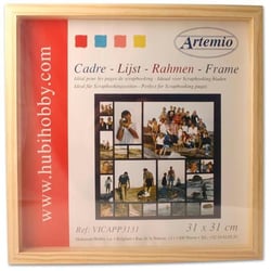 Cadre photo vitrine bois scapbooking 