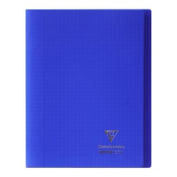 Cahier polypro - 24 x 32 cm - Koverbook - Clairefontaine - 96 pages grands carreaux - Bleu marine
