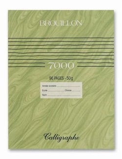 CAHIER DE BROUILLON 17x22 96P CAHIER DE BROUILLON   17X22 96P