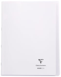 1 cahier polypro - 24 x 32 cm - Koverbook - Clairefontaine - 48 pages  petits carreaux - Coloris assortis - Cahiers - Carnets - Blocs notes -  Répertoires