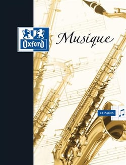 Cahier musique & chant 17x22 cm Oxford 48 pages seyes 90 grammes