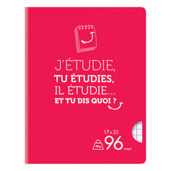 Cahier - 17 x 22 cm - 96 pages grands carreaux - Cultura