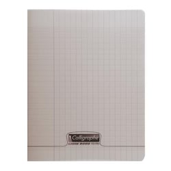 CAHIER PP 17X22 96P SEYES GRIS