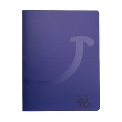 Cahier - 17 x 22 cm - 96 pages grands carreaux - Bleu - Cultura