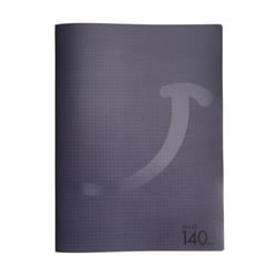 Cahier 140 pages petits carreaux 24 x 32 cm Polypropylène Cultura Gris