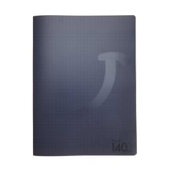 Cahier 140 pages grands carreaux 24 x 32 cm Polypropylène Cultura Gris