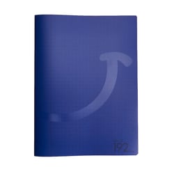 Cahier 192 pages grands carreaux 24 x 32 cm Polypropylène Cultura Bleu Marine
