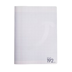 Cahier 192 pages grands carreaux 24 x 32 cm Polypropylène Cultura Transparent