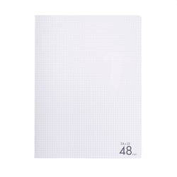 Cahier 48 pages petits carreaux 24 x 32 cm Polypropylène Cultura Transparent