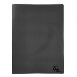 Cahier 96 pages petits carreaux 24 x 32 cm Polypropylène Cultura Gris