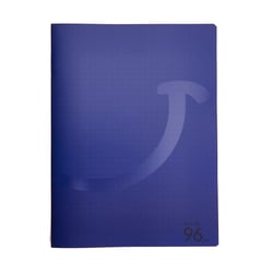 Cahier - 24 x 32 cm - 96 pages grands carreaux - Bleu - Cultura